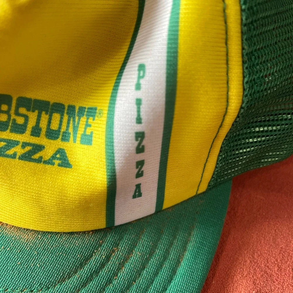 Vintage 1980s Tombstone Pizza Snapback Trucker Hat